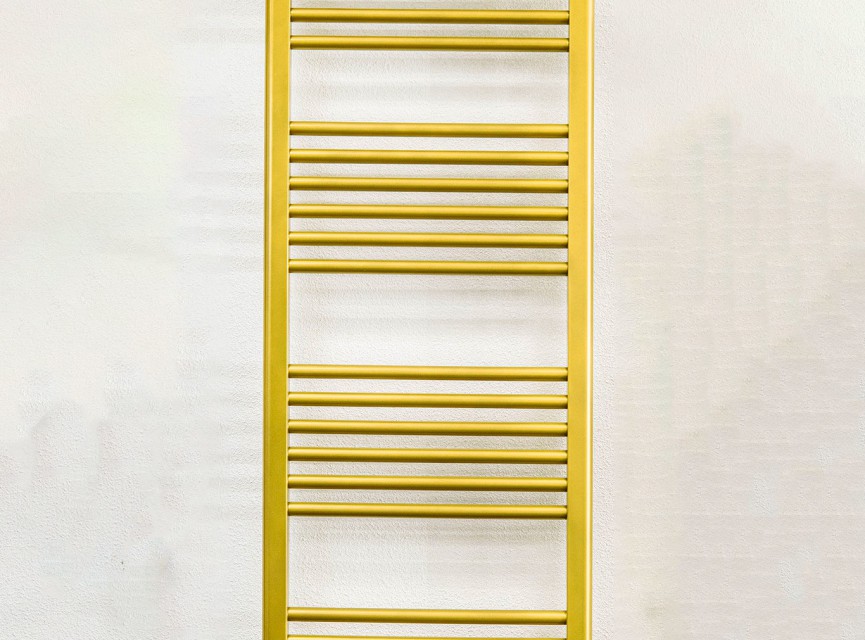 160x50 cm - 673 Watt - Oppio Handdoekradiator - Goud