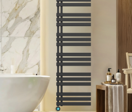 164x40 cm - Oppio Elite ECO Digital elektrische handdoekradiator - Mat Zwart (Ral 9005)