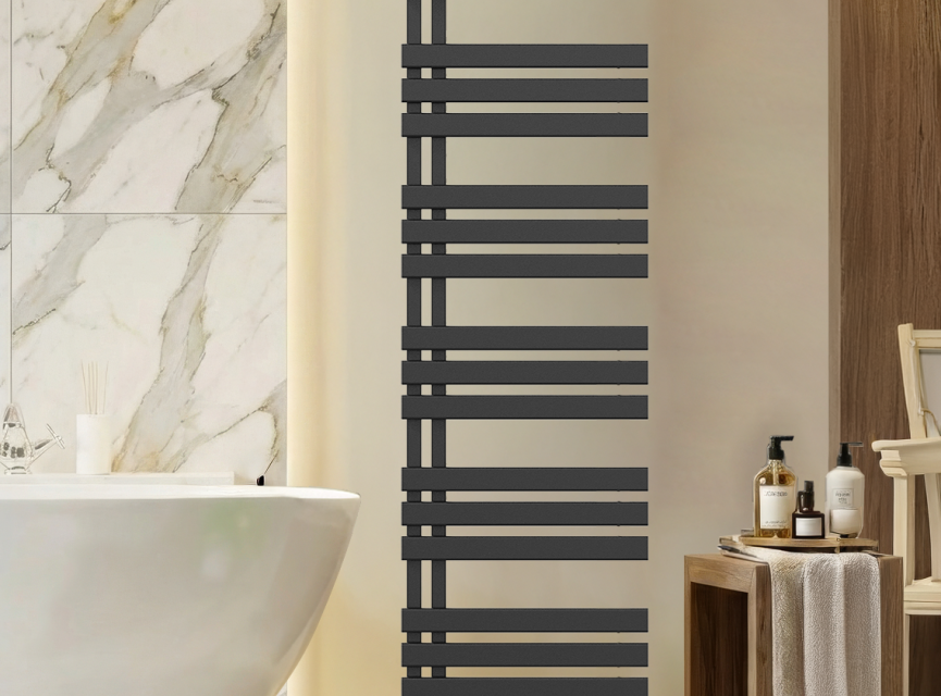 164x40 cm - Oppio Elite ECO Digital elektrische handdoekradiator - Mat Zwart (Ral 9005)