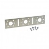Bevestigingstrip met vier schroeven tbv bevestiging muurplaten