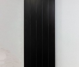 180x50 cm Type 22 - 2492 watt - ECA Verticale radiator gegroefde voorzijde - Mat Zwart (Ral 9005)