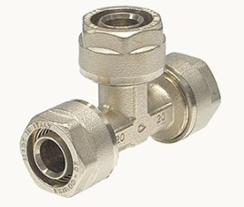 T-Stuk Gelijke Maatvoering 16x2 mm Unik