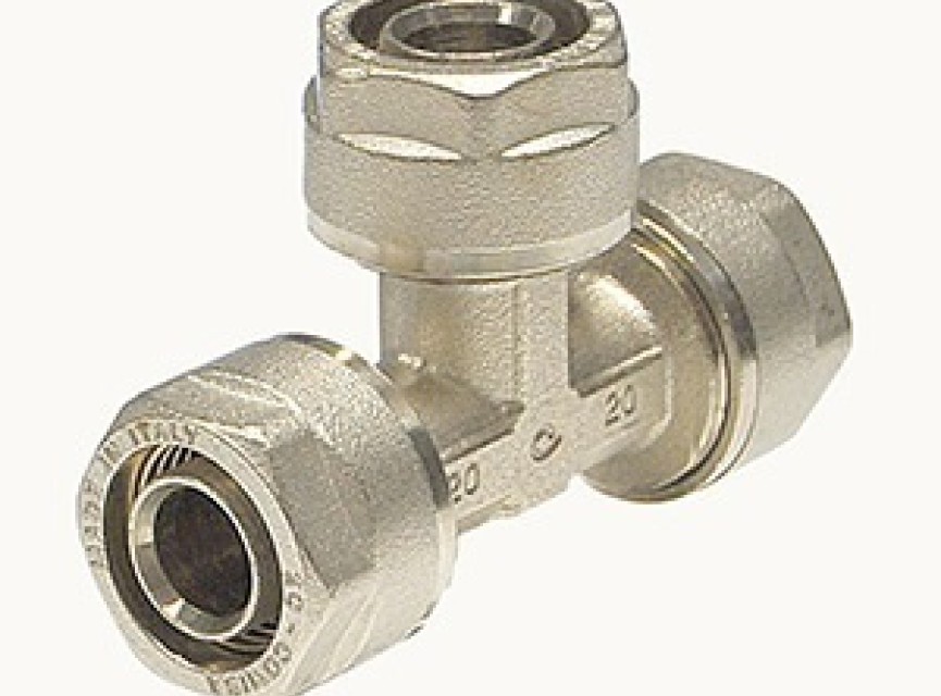 T-Stuk Gelijke Maatvoering 16x2 mm Unik