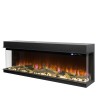 Amsterdam elektrische 3-zijdige haard 220 cm – LED Smart & Verwarming