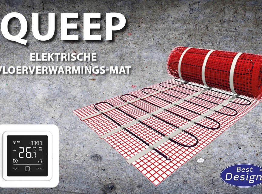 Queep elektrische vloerverwarmings-mat 1 m2