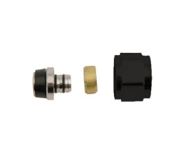 Nero-Luxe eurokonus koppeling Pexal 16x2.0x3/4 Mat-Zwart