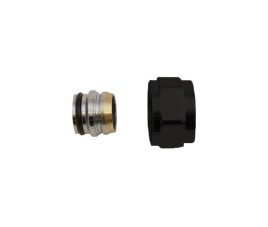 Nero-Luxe eurokonus koppeling Cv buis 15 mm 3/4 Mat-Zwart