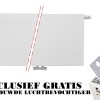 40x260 cm Type 22 - 4186 Watt - ECA Paneelradiator Compact 8 gegroefde voorzijde - Wit (Ral 9016)