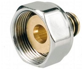 Jaga adapter M24 x16/2mm  VPE/Alu of AKB/PEX vernikkeld