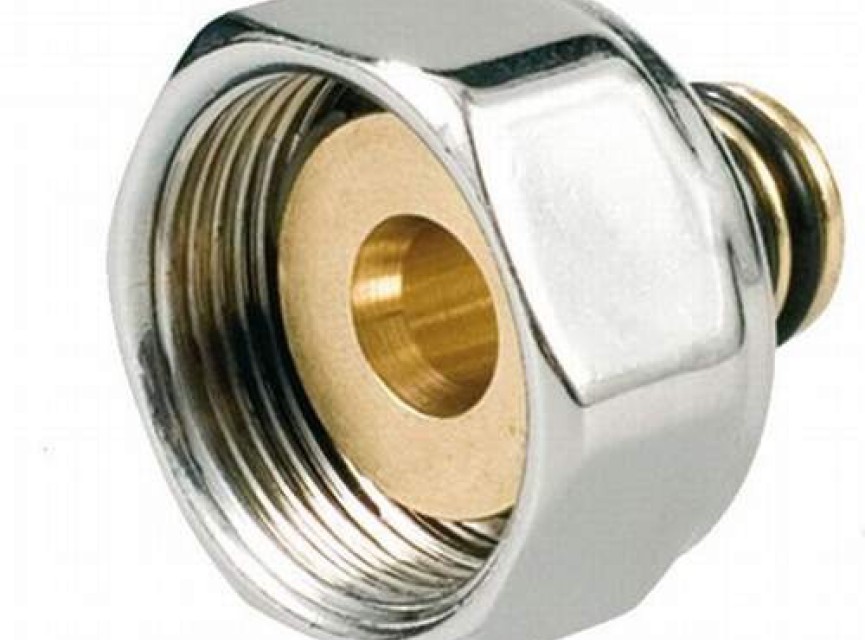 Jaga adapter M24 x16/2mm  VPE/Alu of AKB/PEX vernikkeld