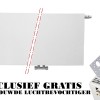 50x80 cm Type 22 - 1492 Watt - ECA Paneelradiator Compact 8 vlakke voorzijde - Wit (Ral 9016)