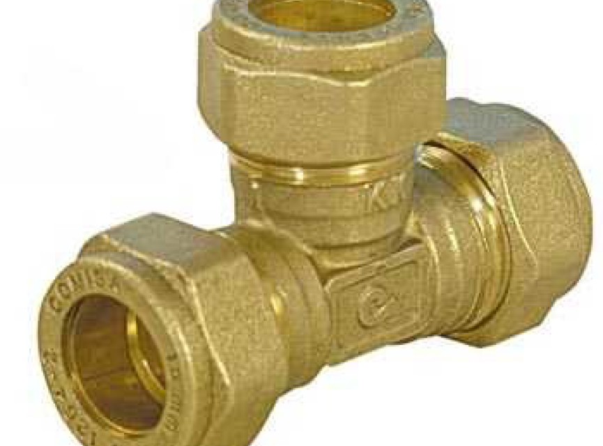 Knel t-stuk 22mm x 22mm x 22mm