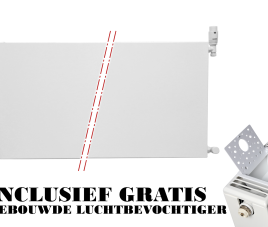 60x200 cm Type 22 - 4378 Watt - Oppio Paneelradiator Compact 6 vlakke voorzijde - Wit (Ral 9016)