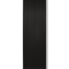 200x70 cm Type 22 - 3952 Watt - ECA Verticale radiator geribbelde voorzijde - Mat Zwart (Ral 9005)