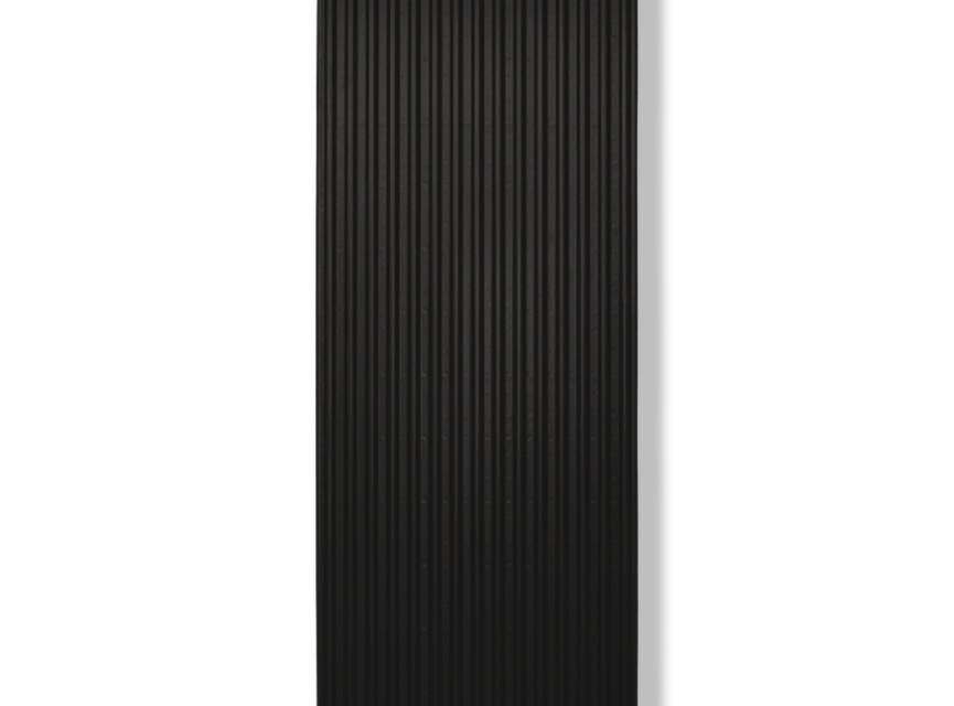 200x70 cm Type 22 - 3952 Watt - ECA Verticale radiator geribbelde voorzijde - Mat Zwart (Ral 9005)
