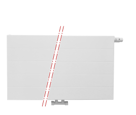 60x200 cm Type 22 - 4378 Watt - ECA Paneelradiator Compact 8 gegroefde voorzijde - Wit (Ral 9016)