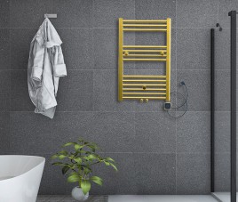 80x60 cm - Oppio Smart Digital Mat Goud elektrische handdoekradiator