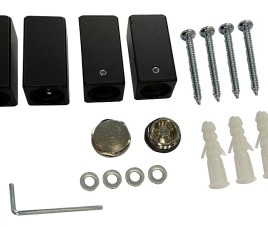 bevestigingset mat-zwart tbv sierradiator Tower