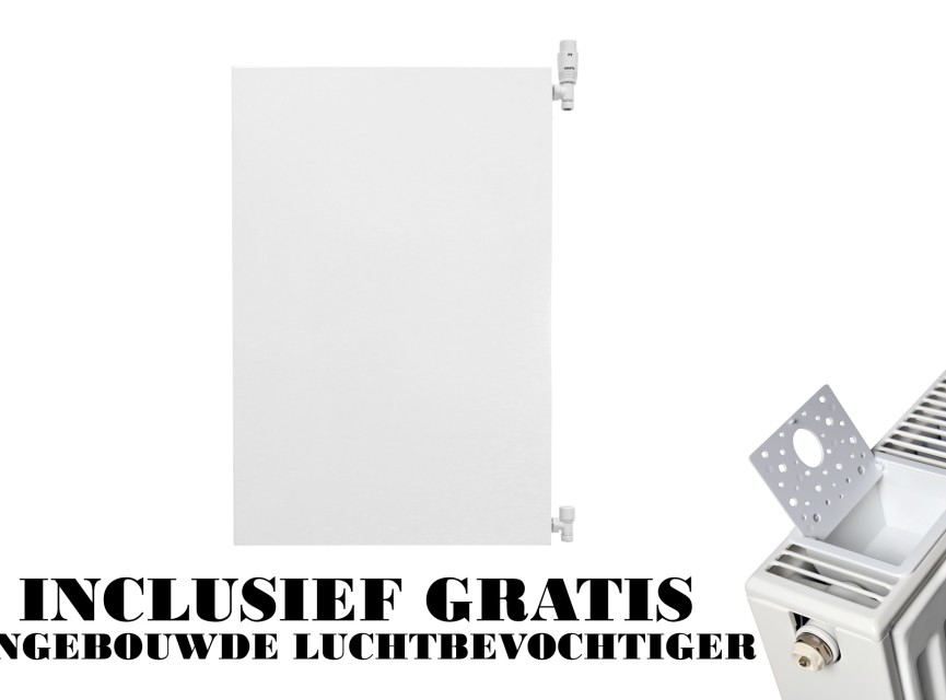 90x100 cm Type 22 - 2934 Watt - Oppio Paneelradiator Compact 6 vlakke voorzijde - Wit (Ral 9016)