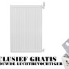 90x100 cm Type 22 - 2934 Watt - Oppio Paneelradiator Compact 6 geribbelde voorzijde - Wit (Ral 9016)