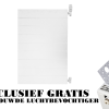 90x60 cm Type 22 - 1760 Watt - Oppio Paneelradiator Compact 6 gegroefde voorzijde - Wit (Ral 9016)