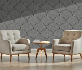 OPPIO Viltpaneel Donker Grijs - SCHRUB - 60x280 cm - Brandvertragend & Geluiddempend
