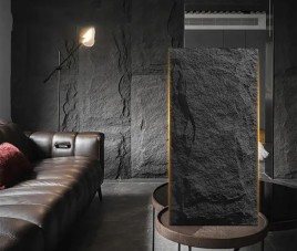 3D XL LIGHT BLACK Rotswand Wandpaneel 60x120
