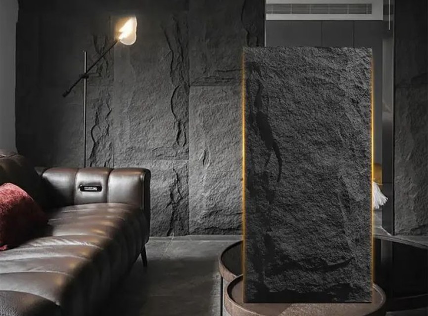 3D XL LIGHT BLACK Rotswand Wandpaneel 60x120