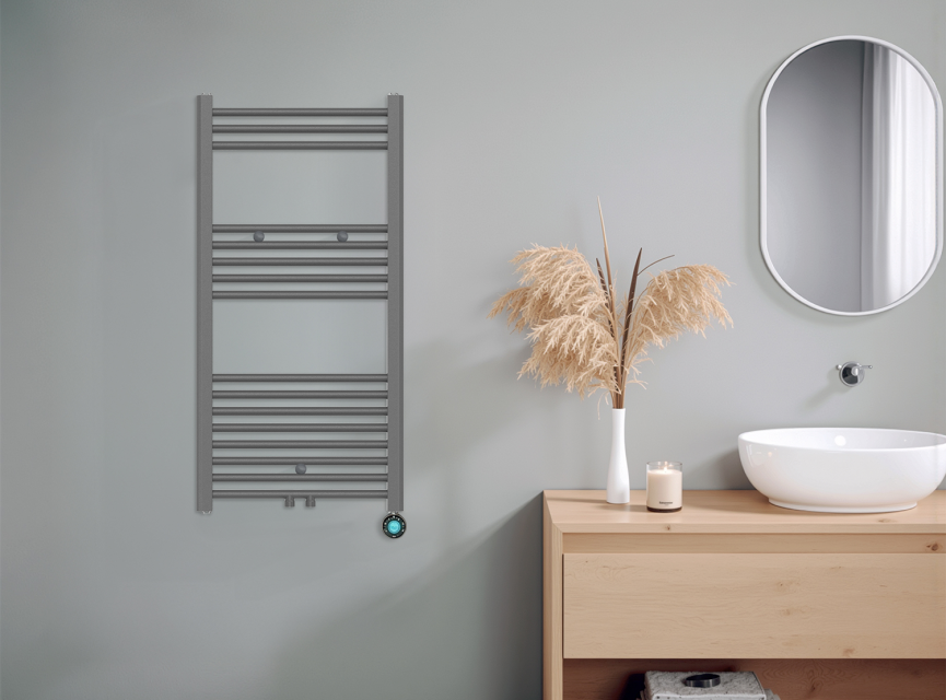 100x50 cm - Oppio ECO Digital Antraciet elektrische handdoekradiator