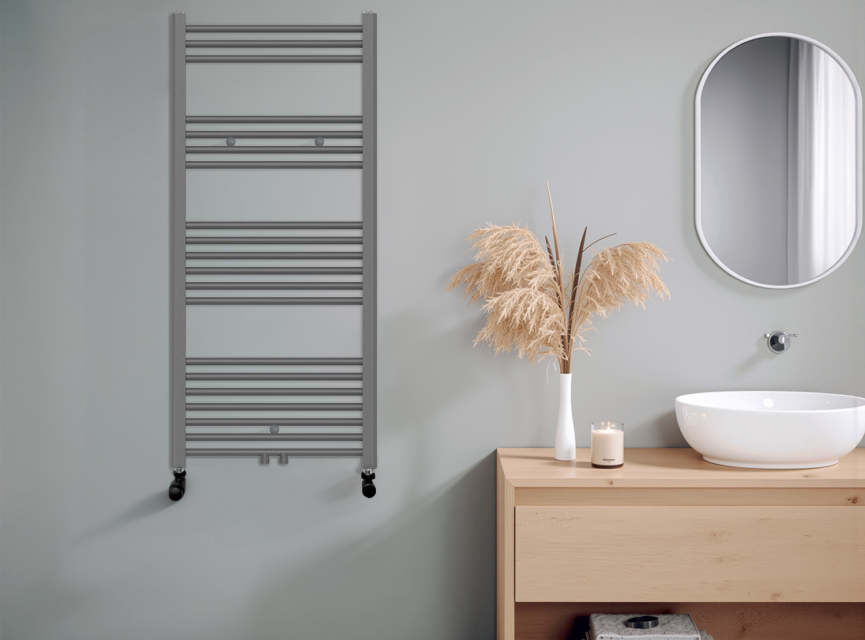 120x60 cm - 794 Watt - Oppio Handdoekradiator - Antraciet