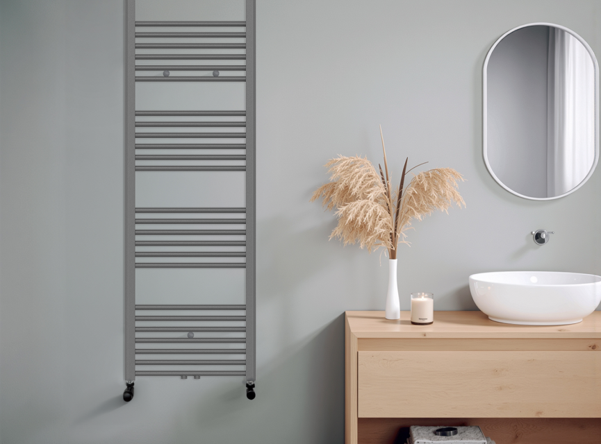 160x50 cm - 906 Watt - Oppio Handdoekradiator - Antraciet