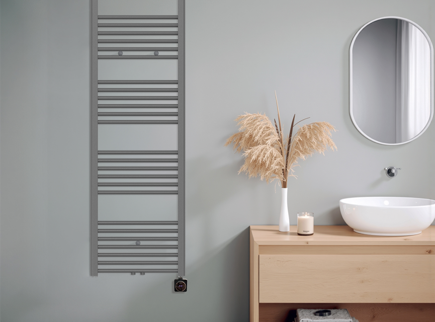 160x50 cm - Oppio ECO Digital Antraciet elektrische handdoekradiator