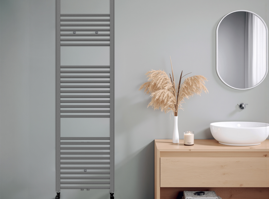 180x50 cm - 1125 Watt - Oppio handdoekradiator - Antraciet