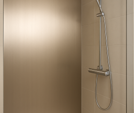 Oppio 120x280x0.8 cm - Metaal Wandpaneel RVS ZENITH - MES EN GROEF