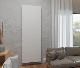 200x30 cm - 1175 Watt Dimple Vlakke Verticale elektrische radiator type 20 - Wit (RAL 9016) 