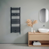 120x40 cm - Oppio ECO Digital Mat Zwart elektrische handdoekradiator (Ral 9005)