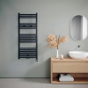 120x50 cm - Oppio ECO Digital Mat Zwart elektrische handdoekradiator (Ral 9005)
