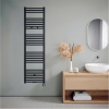 160x40 cm - Oppio ECO Digital Mat Zwart elektrische handdoekradiator (Ral 9005)