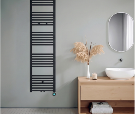 160x40 cm - Oppio ECO Digital Mat Zwart elektrische handdoekradiator (Ral 9005)