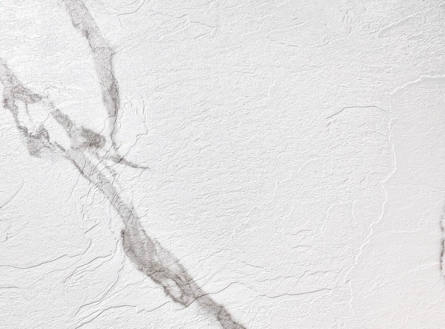 Oppio €84 PER PANEEL - PVC Wandpaneel MAT Calacatta Marmer Wit / Grijs - 120x280x0,3 cm
