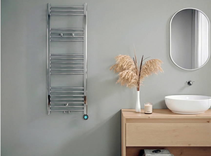 120x40 cm - Oppio ECO Digital elektrische handdoekradiator- Chroom