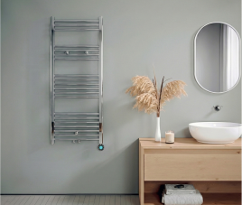 120x50 cm - Oppio ECO Digital Chroom elektrische handdoekradiator