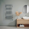 120x60 cm - Oppio ECO Digital Chroom elektrische handdoekradiator