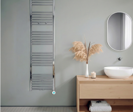160x40 cm - Oppio ECO Digital Chroom elektrische handdoekradiator