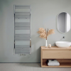 160x60 cm - 1072 Watt - Oppio Handdoekradiator - Rvs look