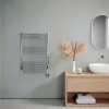 80x60 cm - Oppio ECO Digital Chroom elektrische handdoekradiator