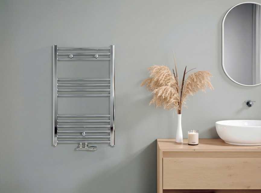 80x50 cm - 464 Watt - Oppio Handdoekradiator - Chroom