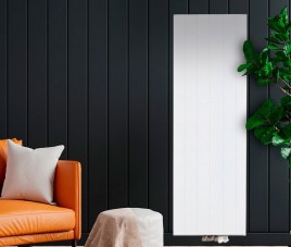 200x60 cm Type 20 - 2214 Watt - Oppio Verticale radiator gegroefde voorzijde - Wit (Ral 9016)