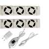 Oppio Radiator ventilator duo set - Universeel,, Magnetisch, Zuinig en Geruisloos