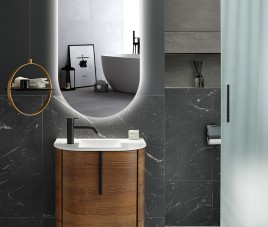 ELLIPS - 40x75 CM ( Randloos ) Toilet / Badkamerspiegel met verlichting
